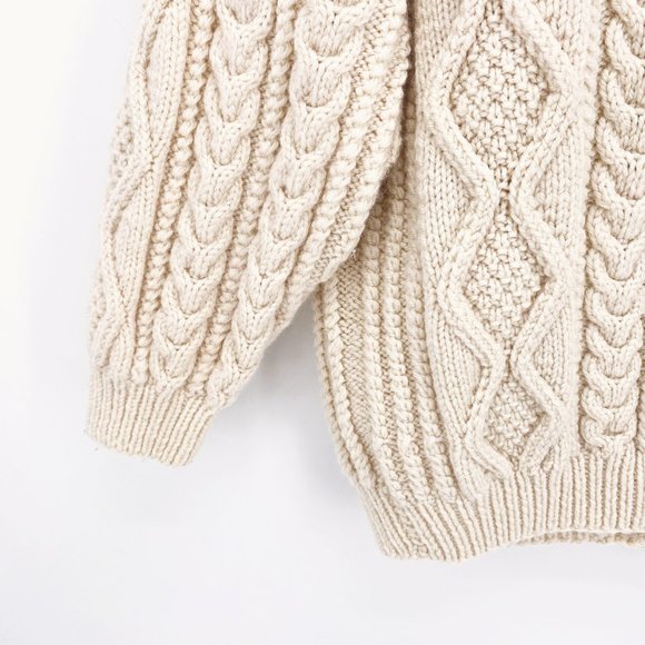 Cable Knit Chunky Button Front Cardigan - Picture 6 of 7